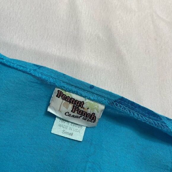 Peanut Punch Casual Wear Blue Lagenlook 2 Pc Dress Set Size Small Medium - Picture 15 of 15